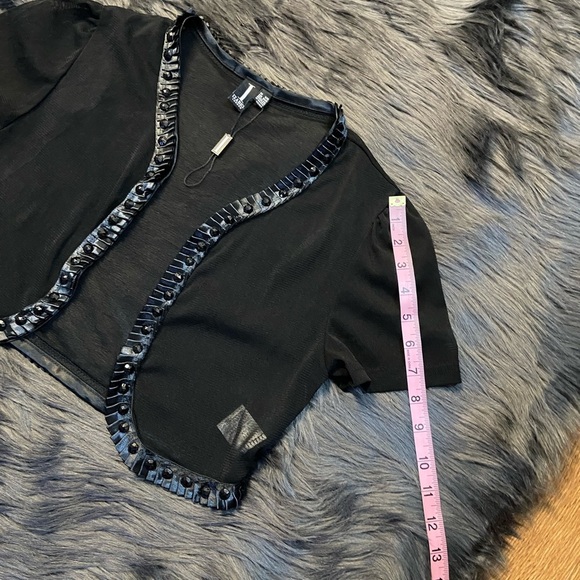 Isabel London see through sequins bolero - Picture 7 of 11